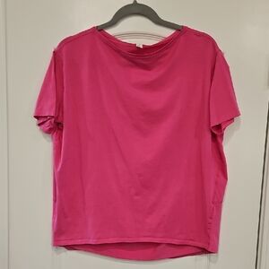 Lululemon Back In Action Short Sleeve Shirt In Pink Size 4